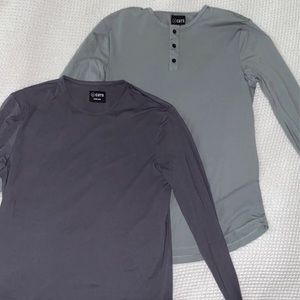 2 men’s cuts clothing shirts
